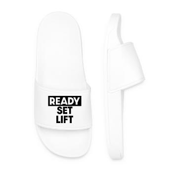 Ready Set Lift - Men’s Pool Sliders - white - Front