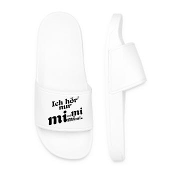 Ich hör' nur Mimi ! - Männer Badelatschen - Weiß - Vorne
