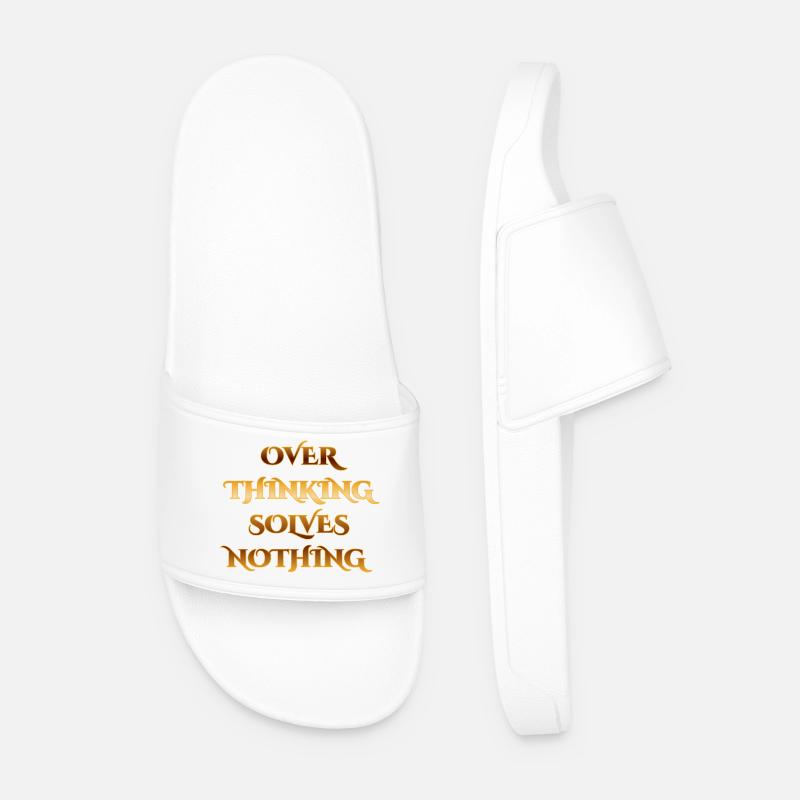 Conception de devis supérieure - Réflexion excessive - Claquettes Homme - blanc