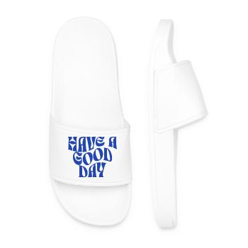 Groovy Have a Good Day - Men’s Pool Sliders - white - Front
