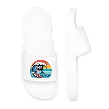 Koala ours avec lunettes de soleil Retro Surfers Koala - Claquettes Homme - blanc - Devant