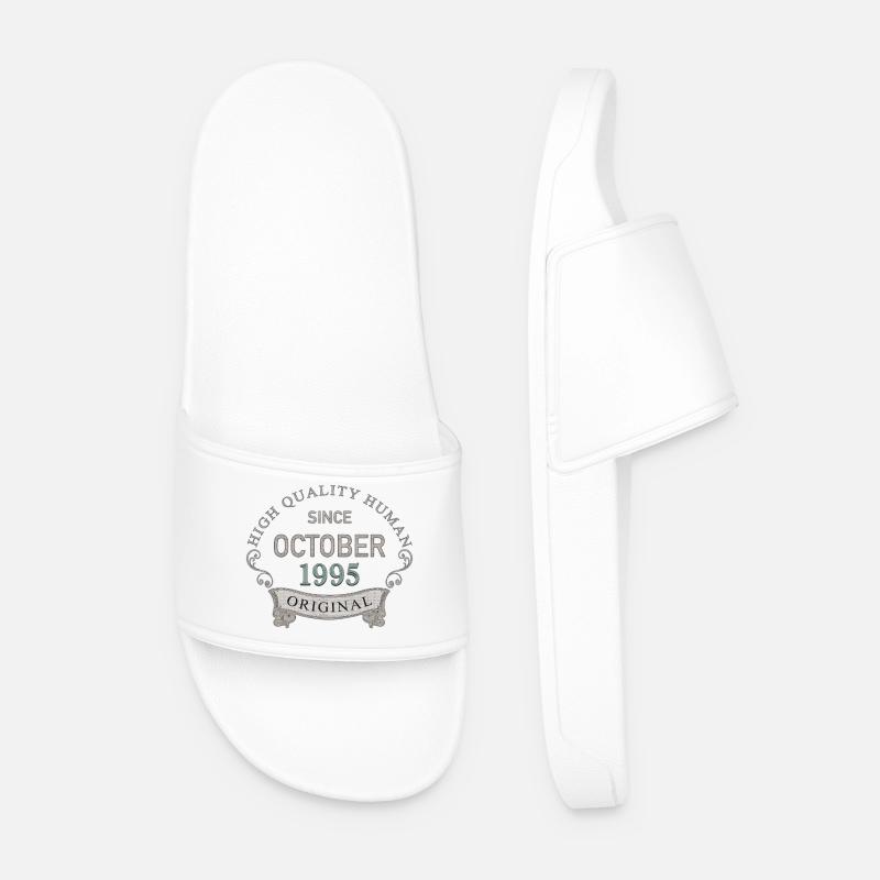 Since_October_1995 - Männer Badelatschen - Weiß