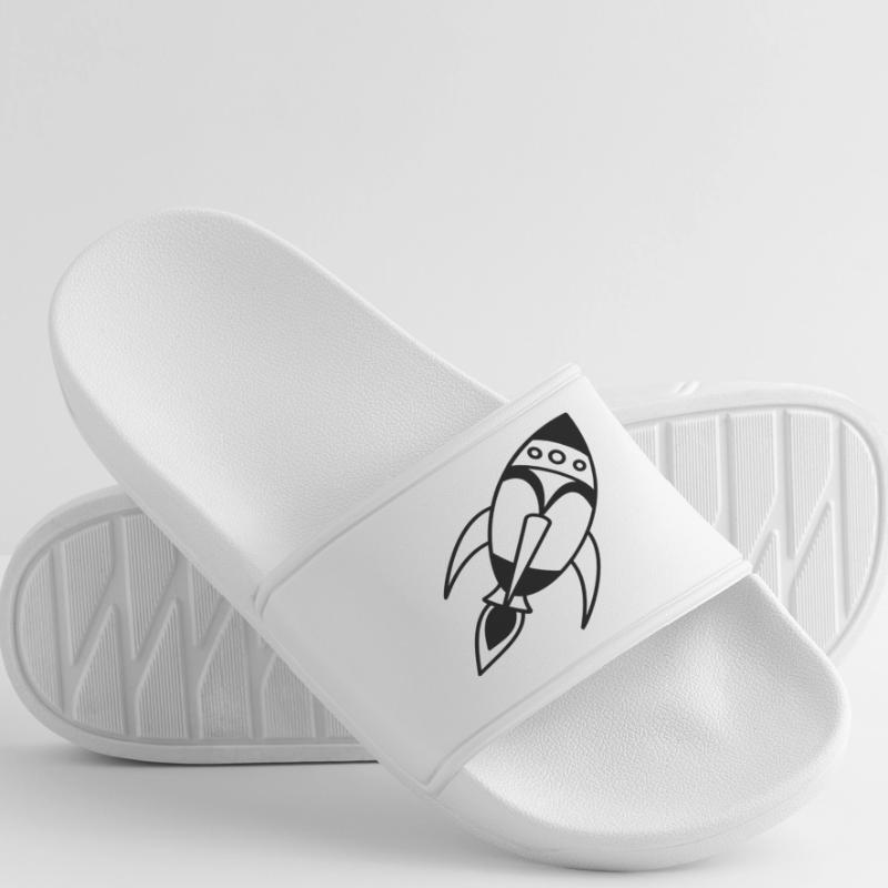 Fusée spatiale rétro – Conception de vaisseau spatial Claquettes Homme