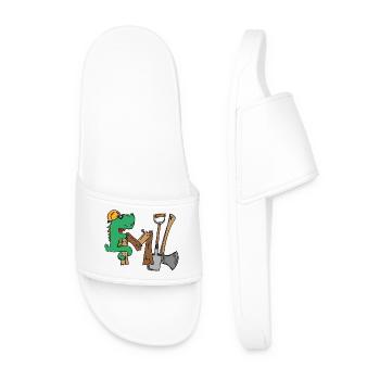 Emil Croki de chantier avec outils - Claquettes Homme - blanc - Devant