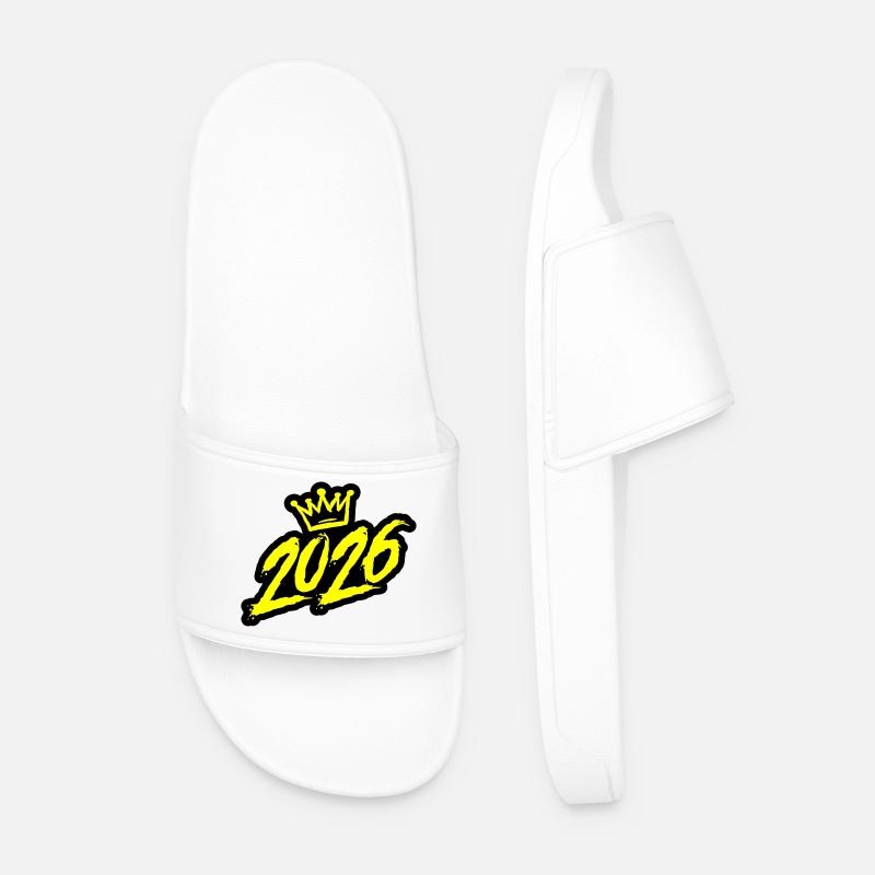 2026 year Krone - Men’s Pool Sliders - white