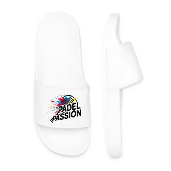 Padel Passion - Men’s Pool Sliders - white - Front