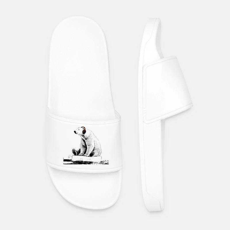 Arctic Beats - Badesandaler til mænd - hvid