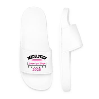 Girls' Trip 2026 Girls' Trip Girls' Tour Girls' Trip - Men’s Pool Sliders - white - Front