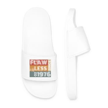 50e anniversaire Parfait depuis 02/1976 - Claquettes Homme - blanc - Devant