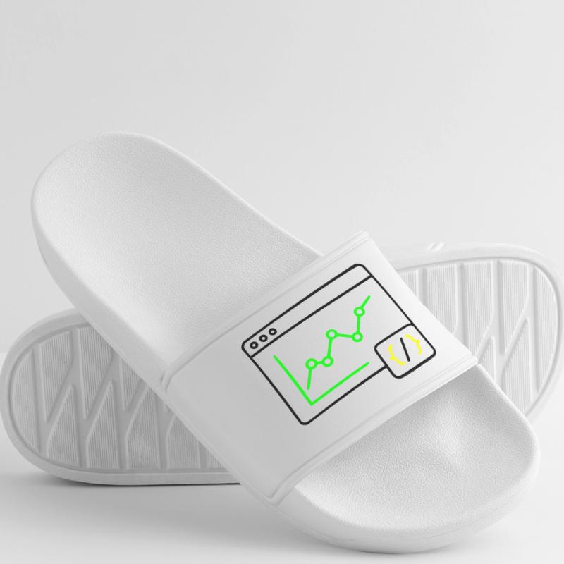 Web Analysis Chart Coding Browser Vector Men’s Pool Sliders