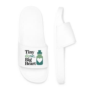 Équipement professionnel pour homéopathie Petite Dose Big Heart - Claquettes Homme - blanc - Devant