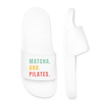 MATCHA ET PILATES - Claquettes Homme - blanc - Devant