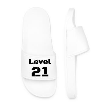 Level 21 - Men’s Pool Sliders - white - Front