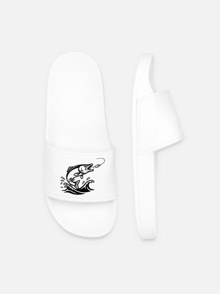 Pike Predator Silhouette - Men’s Pool Sliders - white