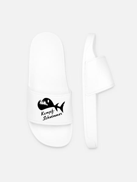 Kampfswimmer Fisch 2 - Männer Badelatschen - Weiß
