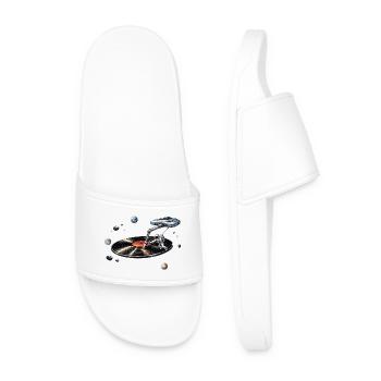 Astronaute comme une aiguille dans l’espace - Claquettes Homme - blanc - Devant