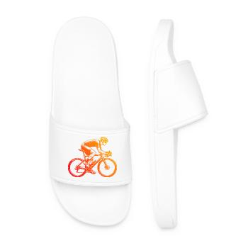 Geschenkidee für einen Roadbike mit Roadbike - Männer Badelatschen - Weiß - Vorne