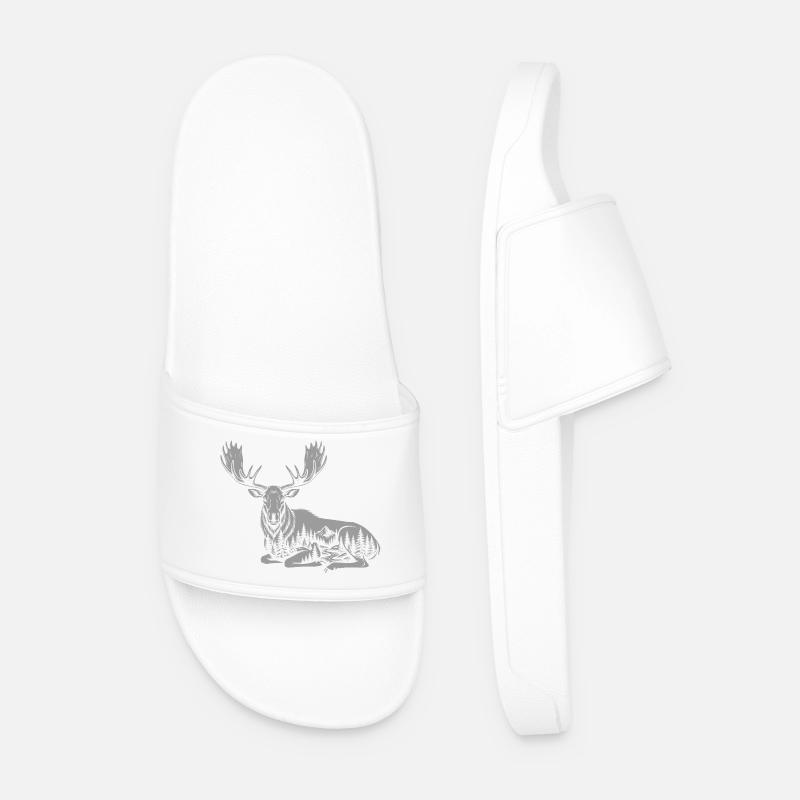 Elk - Men’s Pool Sliders - white