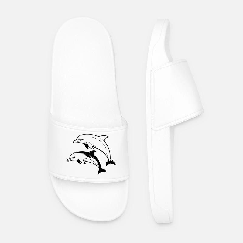 Dauphins - Claquettes Homme - blanc
