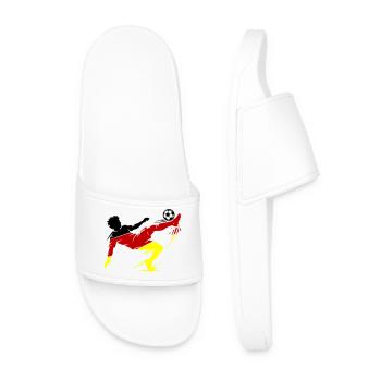 Overhead kick Germany Football - Men’s Pool Sliders - white - Front