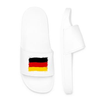 Maillot de supporters allemands pour les supporters allemands - Claquettes Homme - blanc - Devant