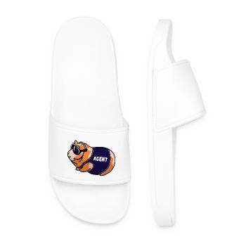 cool guinea pig - Men’s Pool Sliders - white - Front