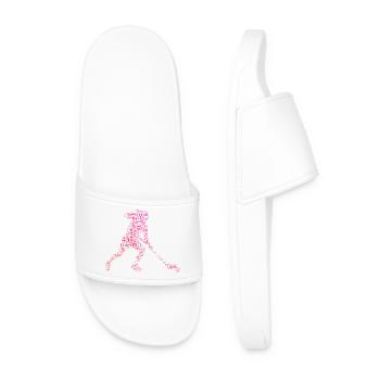 Idée cadeau de hockey en salle pour un fan de floorball - Claquettes Homme - blanc - Devant
