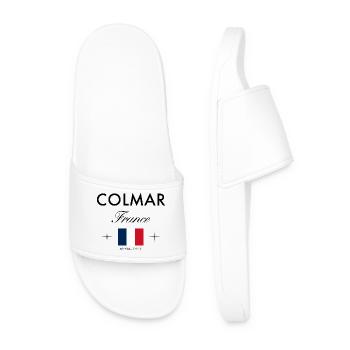 Colmar France Coordinates Travel Souvenir - Men’s Pool Sliders - white - Front