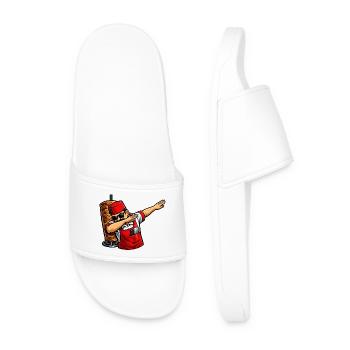 Vendeur de kebab turc à tamponner - Claquettes Homme - blanc - Devant