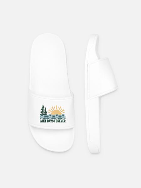 Lake Days Forever - Männer Badelatschen - Weiß