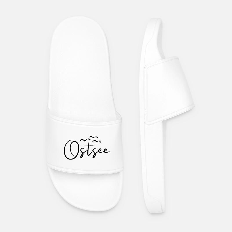 Ostsee Möwen - Männer Badelatschen - Weiß