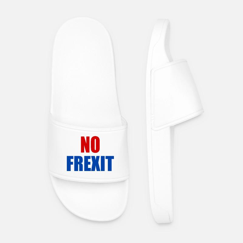 No frexit - Men’s Pool Sliders - white