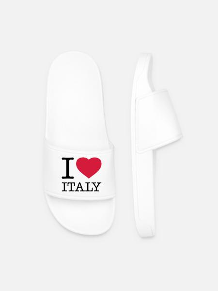 I LOVE ITALY Italien - Men’s Pool Sliders - white