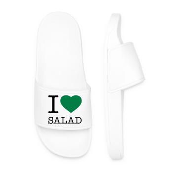J’ADORE LA SALADE - Claquettes Homme - blanc - Devant
