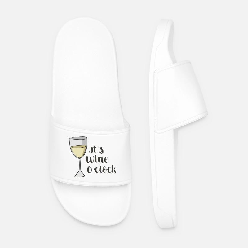 Wein - Männer Badelatschen - Weiß