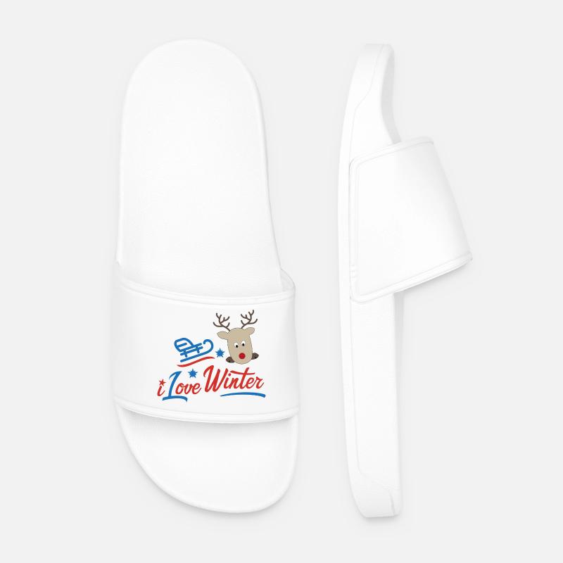 winter - Men’s Pool Sliders - white