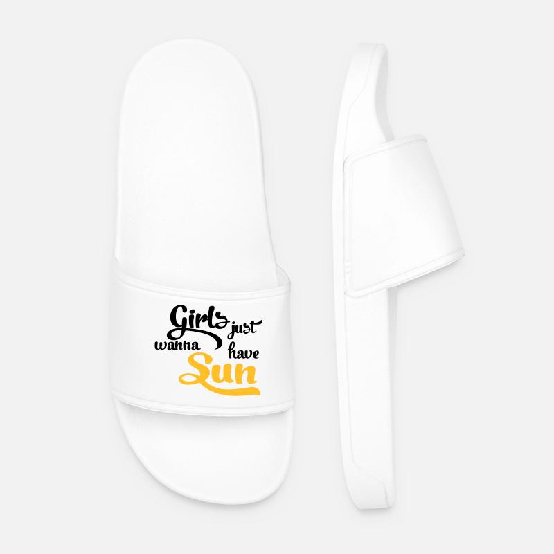 Soleil - Claquettes Homme - blanc