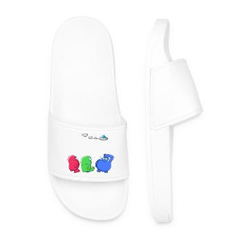 Alien - petits mâles verts - Claquettes Homme - blanc - Devant