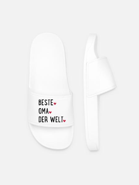 Best Grandma - Men’s Pool Sliders - white