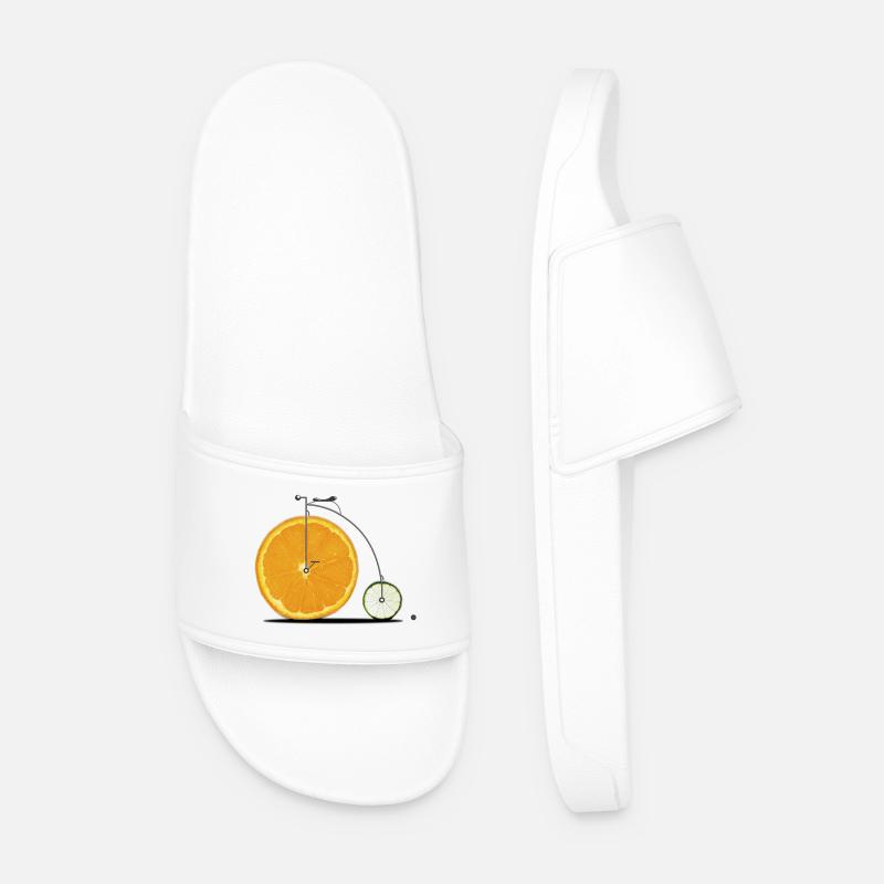 Fruit Bicycle - Men’s Pool Sliders - white