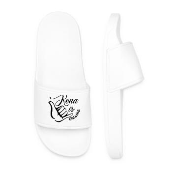 Triathlon - Kona is calling - Men’s Pool Sliders - white - Front