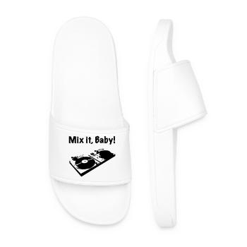 Mix it baby, DJ - Men’s Pool Sliders - white - Front