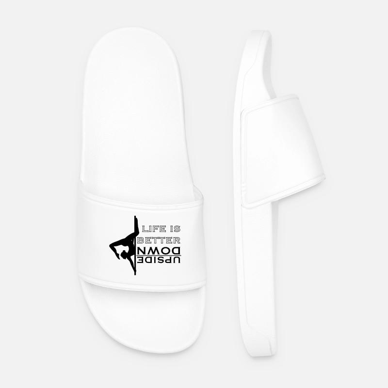 Pole Dance - Men’s Pool Sliders - white