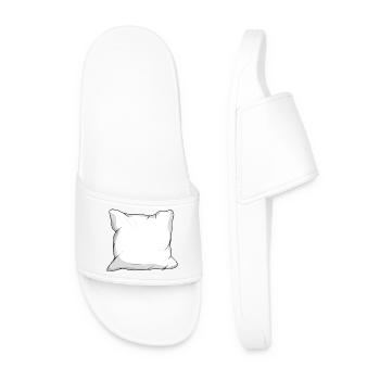 grand oreiller en duvet blanc câlin - Claquettes Homme - blanc - Devant