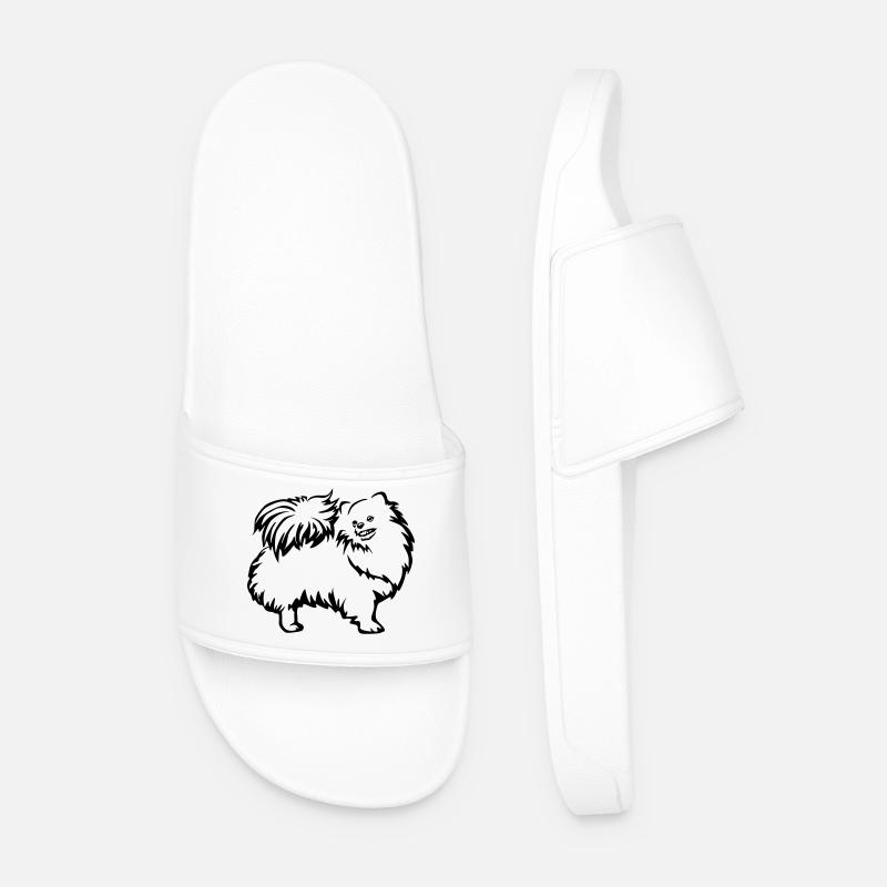 Dwarf spitz - Men’s Pool Sliders - white