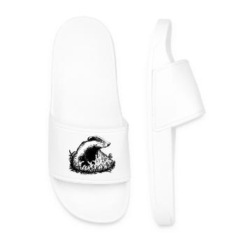 Badger - Men’s Pool Sliders - white - Front