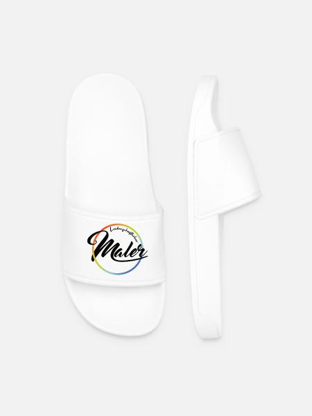 Passionate painter - Men’s Pool Sliders - white