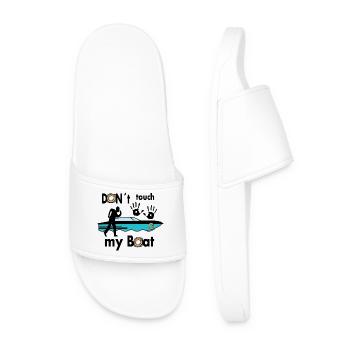 Ne touchez pas à mon bateau - Claquettes Homme - blanc - Devant