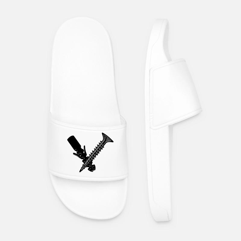 Screw and plug - Men’s Pool Sliders - white