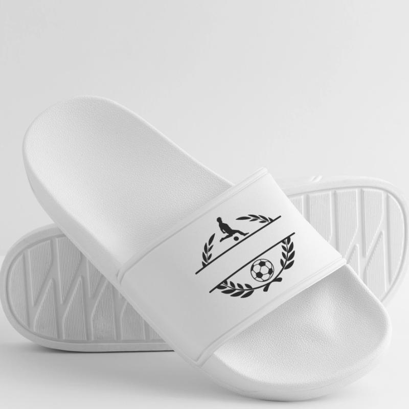 Football logo transparent with bar between them Men’s Pool Sliders